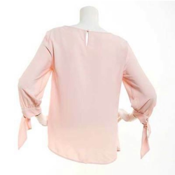 ✨Nine West • Andalusia Quarter Sleeve Tie Blouse - Picture 4 of 4